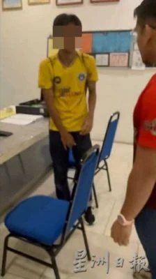 student filming woman