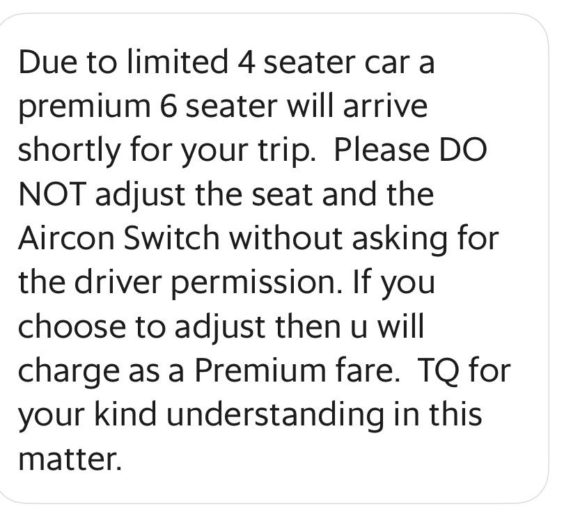 Grab driver premium fare