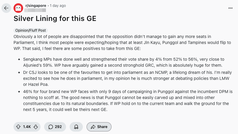 GE2025 silver linings