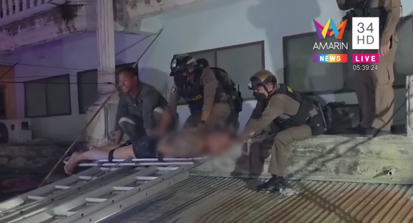 man meditating falling