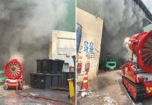 Tuas warehouse fire