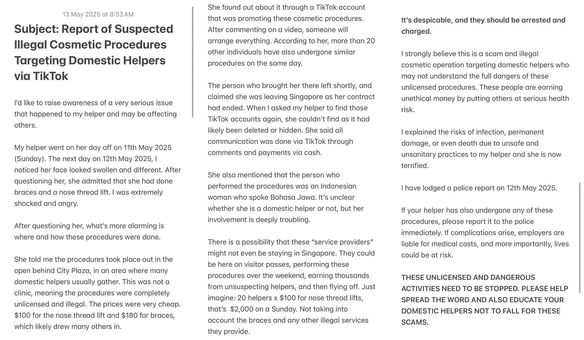 city plaza illegal procedures