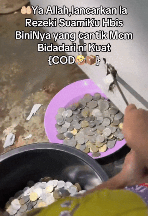 coins toilet door