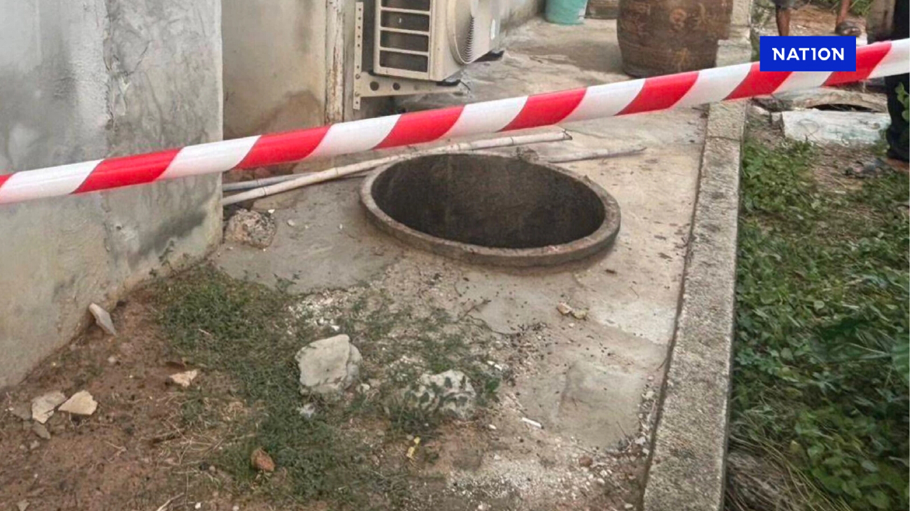 woman septic tank thailand