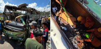 indonesia bus overturned