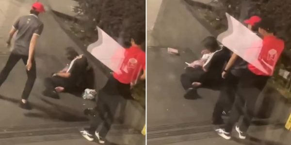 mcdonald's staff kick homeless man