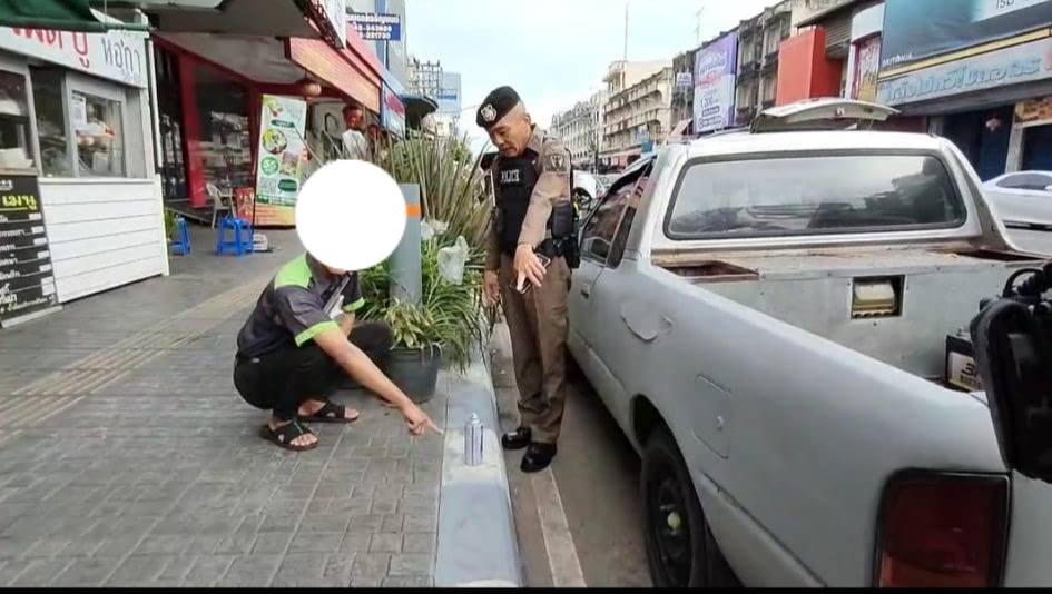 painted kerb food stall fine