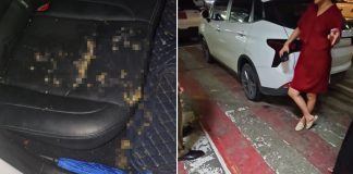 Woman vomits & urinates in private hire car in Thailand, offers only S$40 compensation