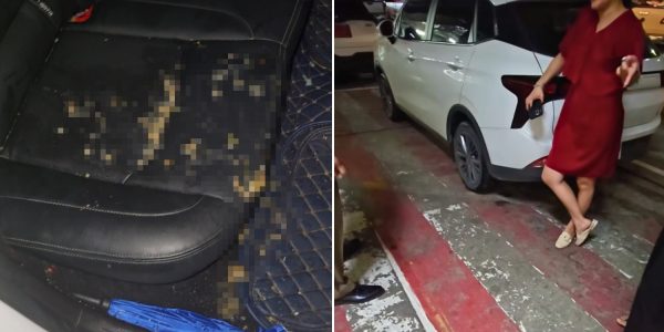 Woman vomits & urinates in private hire car in Thailand, offers only S$40 compensation