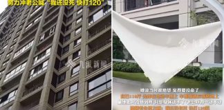 woman 12-storey plunge