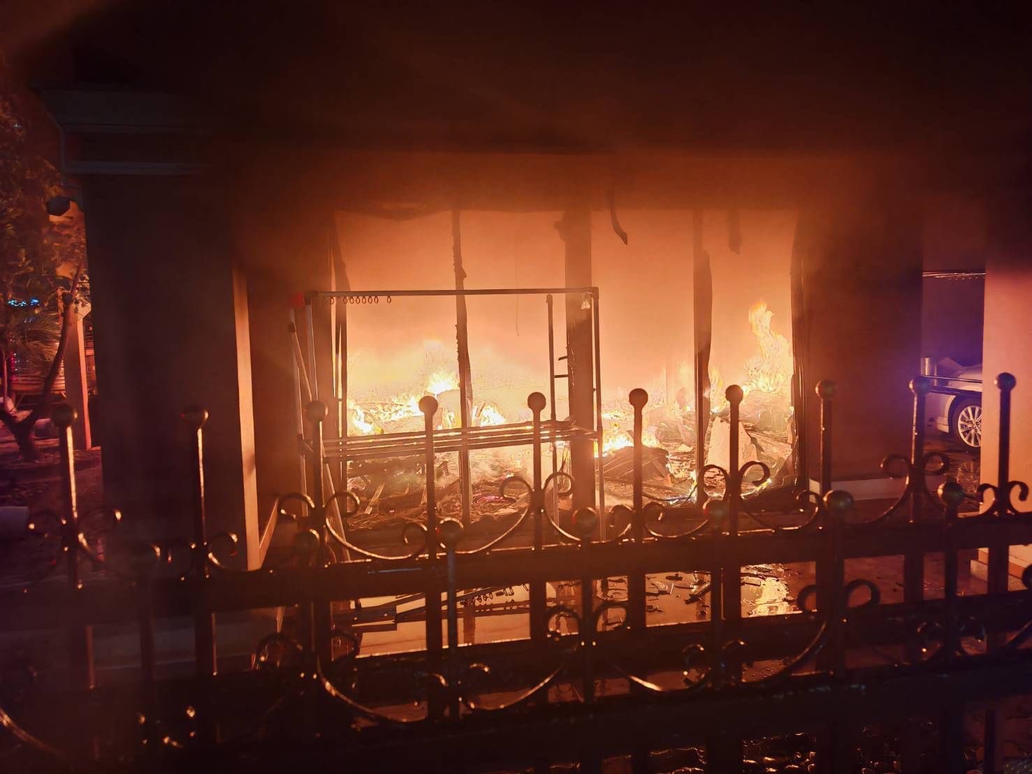 bedridden woman fire house