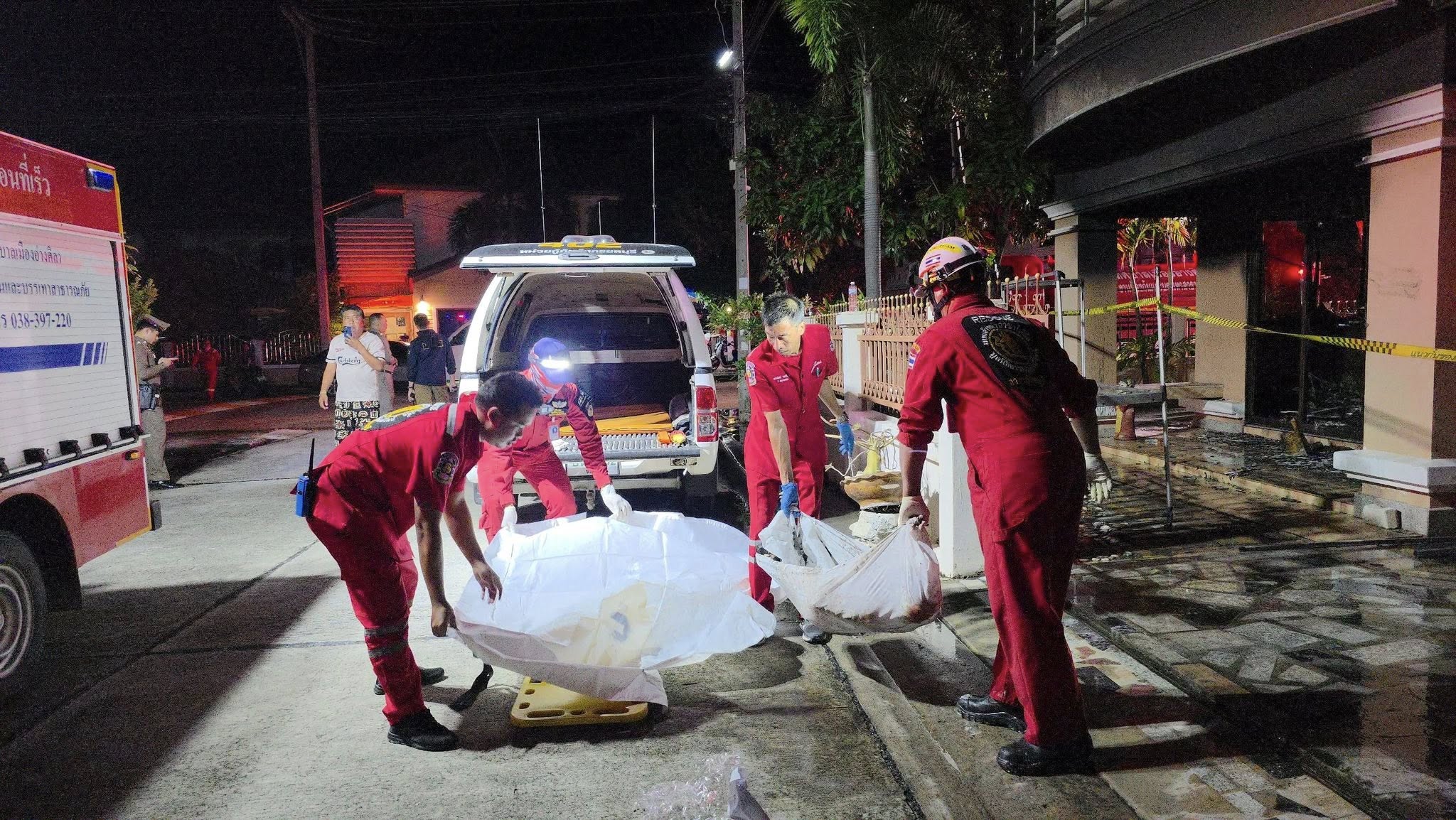 bedridden woman fire house
