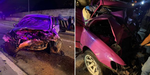 car struck van drunk teens