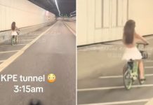 cycling KPE tunnel
