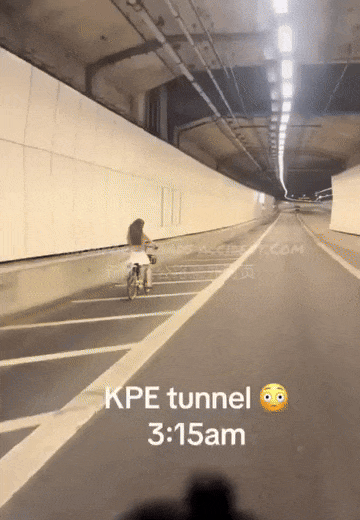 cycling KPE tunnel