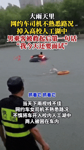 passenger sinking car