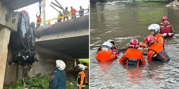 pedestrian river struck car