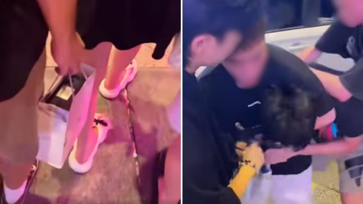 Korean student upskirt