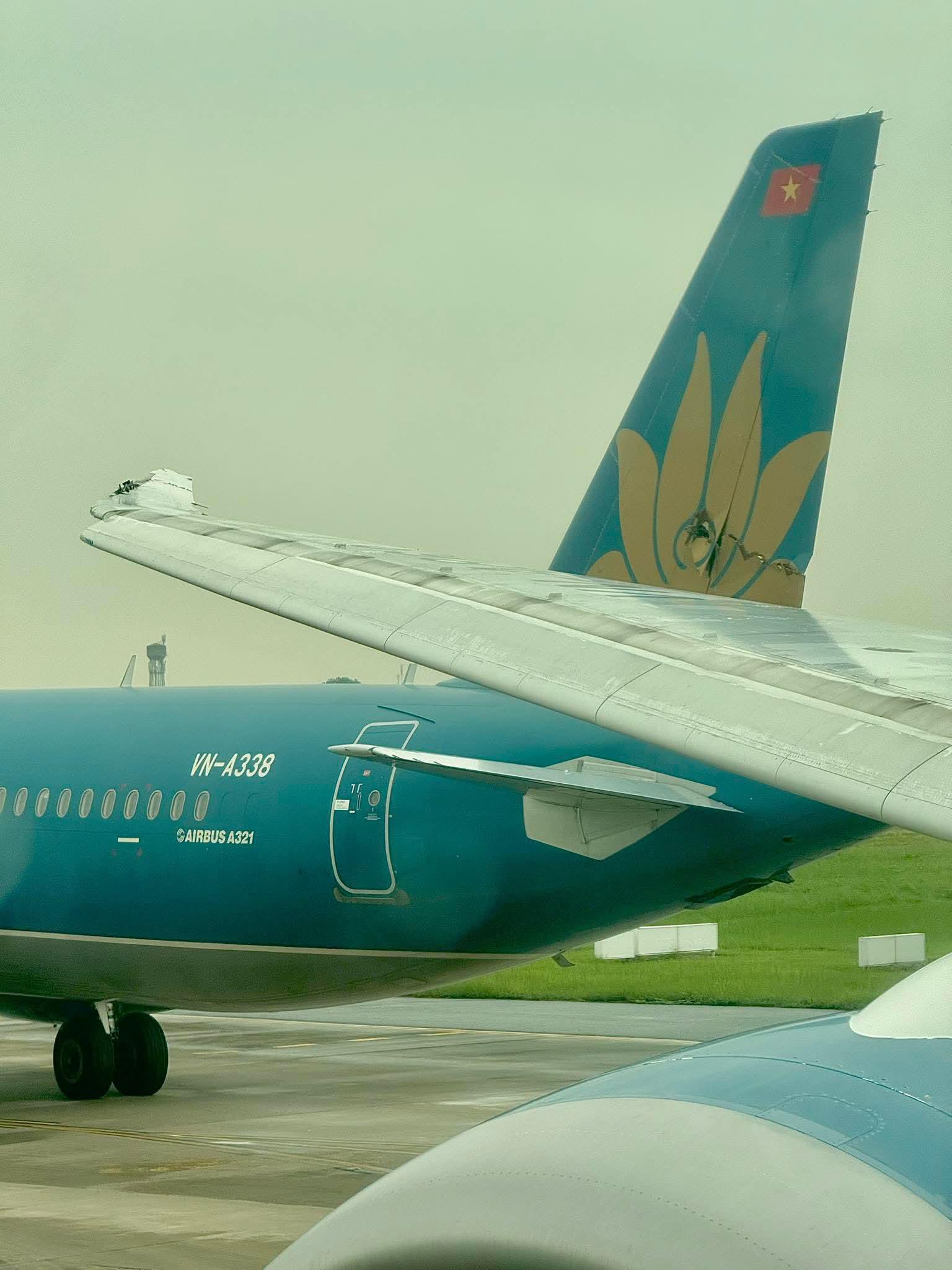 vietnam airlines plane slices tail