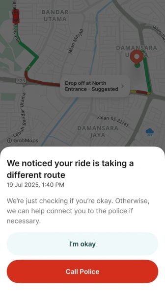 woman compassion grab driver