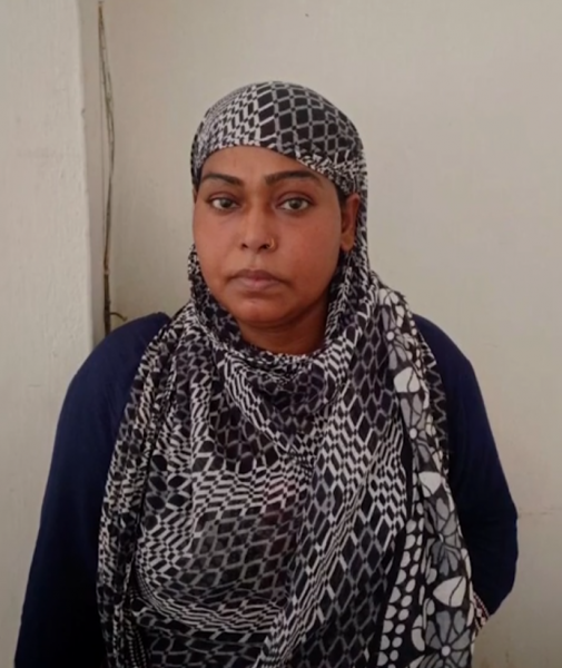 woman burying husband backyard