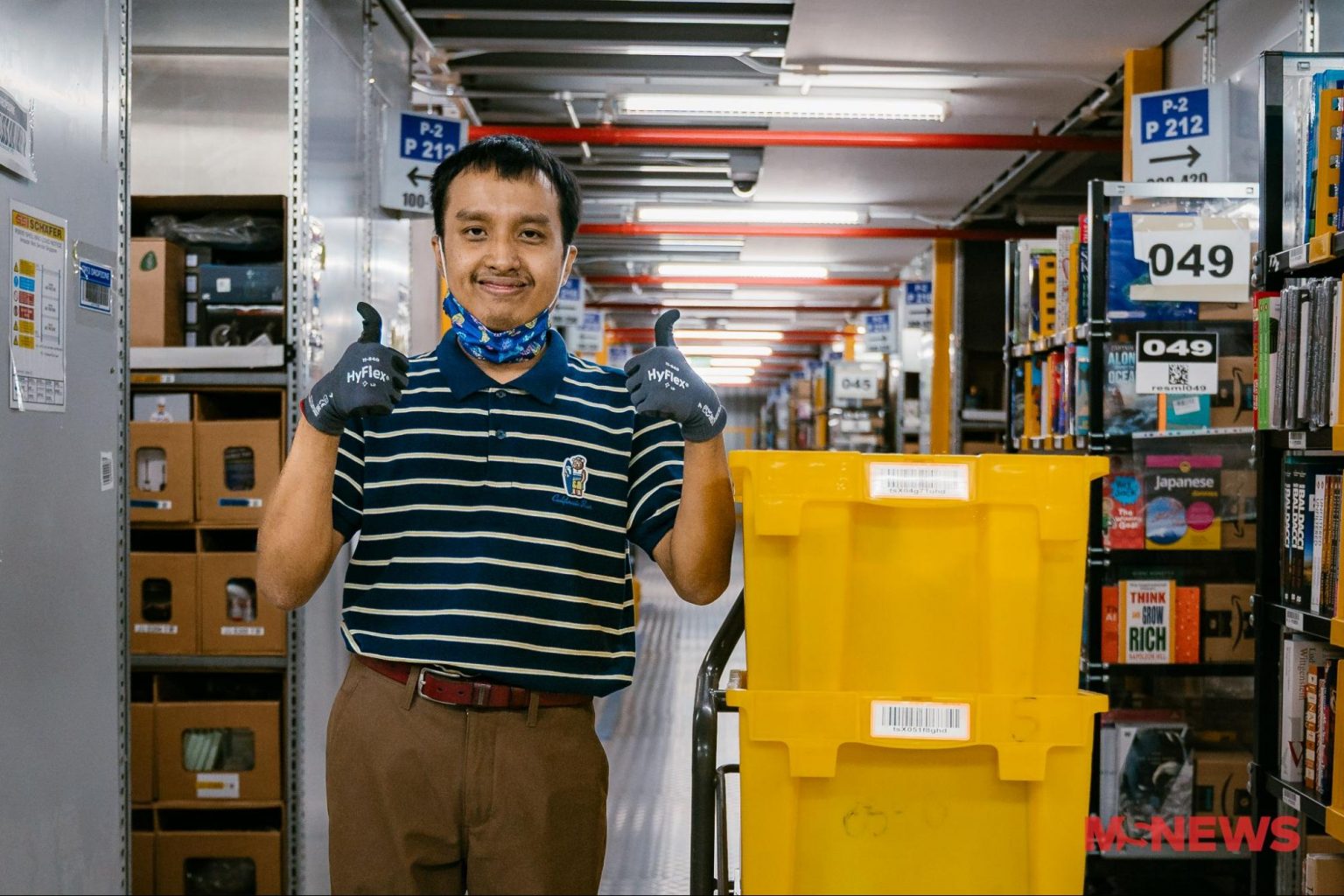 A typical work day for an Amazon Fulfilment Centre Associate