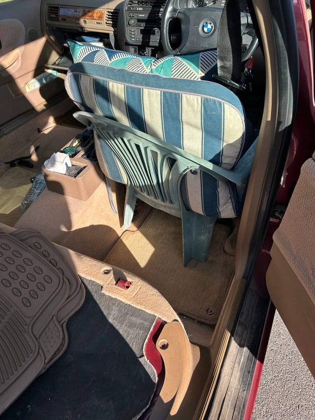 car plastic chair seat outdoor