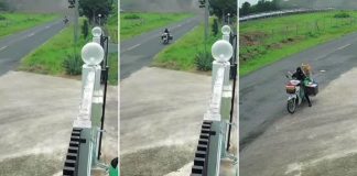 delivery rider rocket strikes