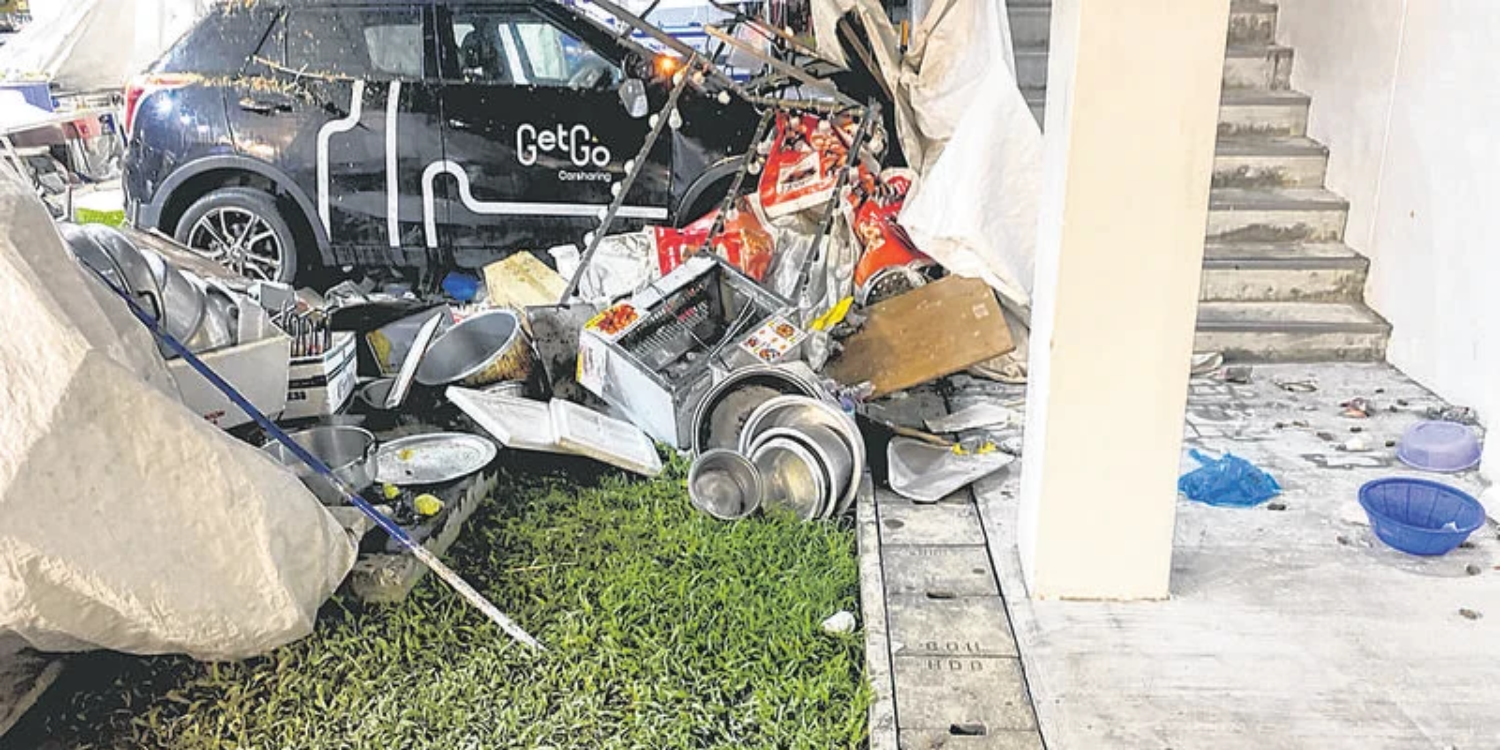 getgo crash geylang pasar malam