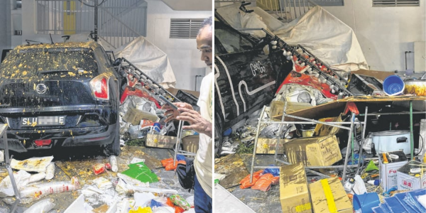 GetGo crash Geylang pasar malam