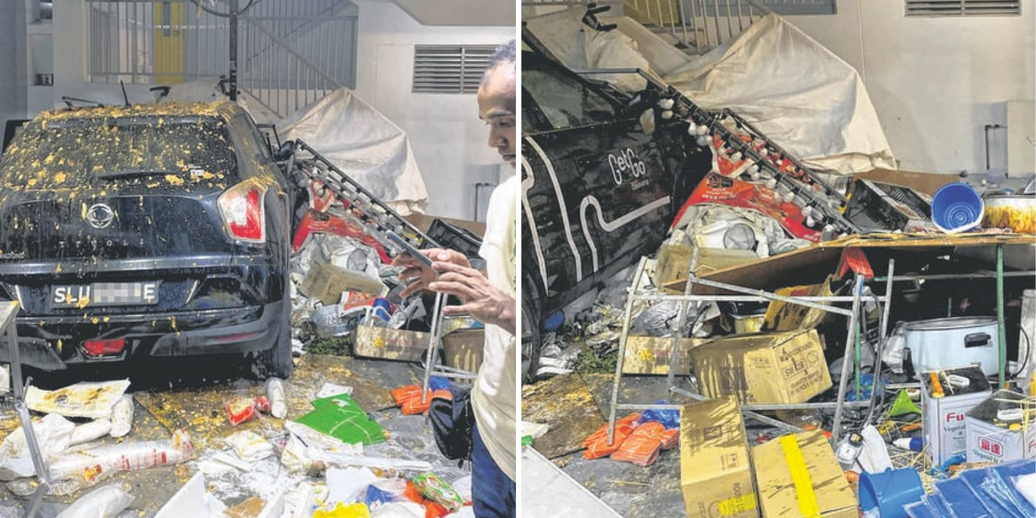 GetGo crash Geylang pasar malam