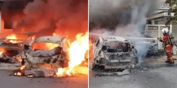 high-end cars fire
