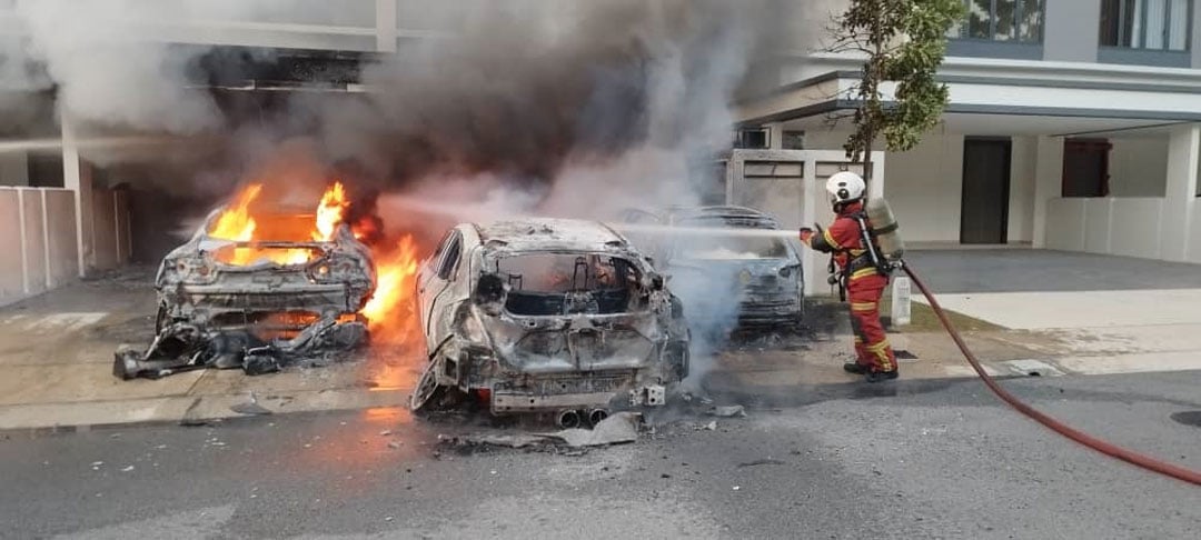 high-end cars fire