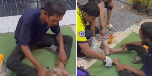 man walked 20km wife