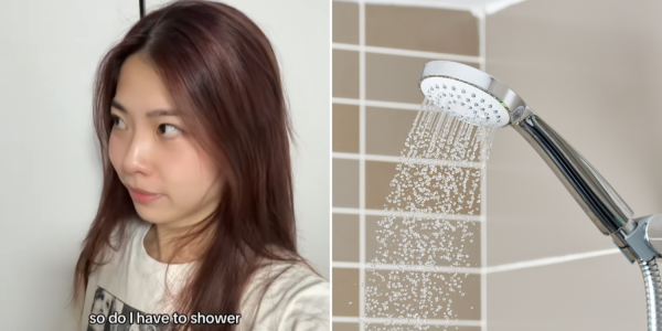 TikToker showers