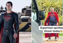superman jogging