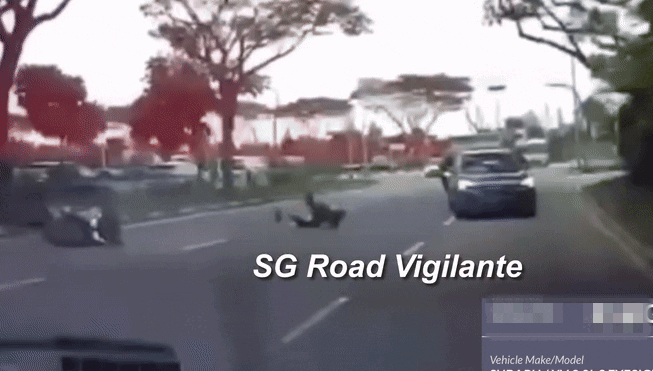 subaru motorcyclist tampines