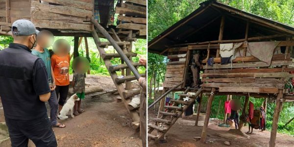 thailand boy barking