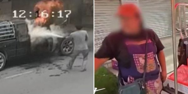 truck on fire massage