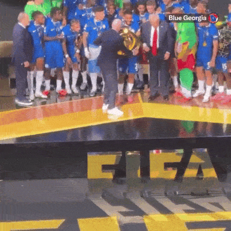 trump fifa trophy chelsea exit