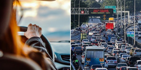 woman defecates car traffic (2)