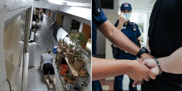 Man crawling arrested