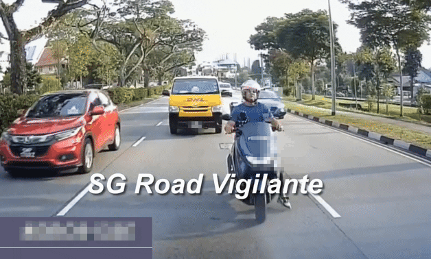 dhl van motorcyclist