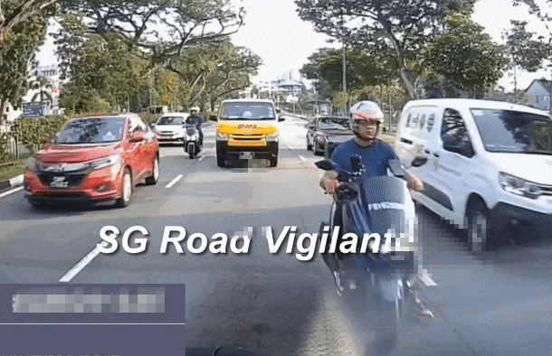 dhl van motorcyclist