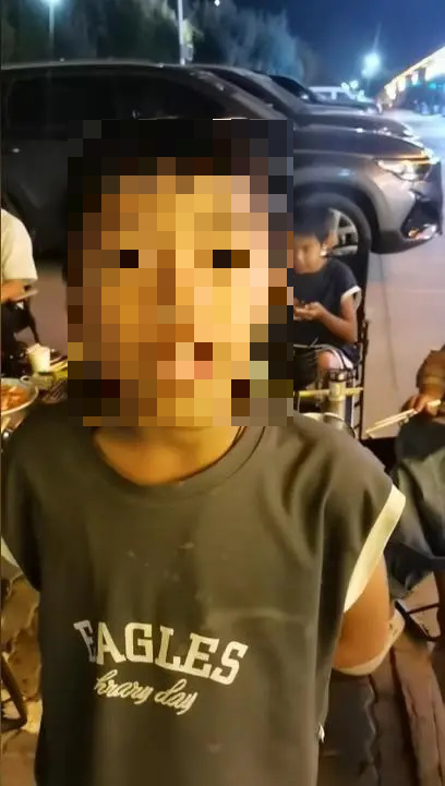 father son highway bbq