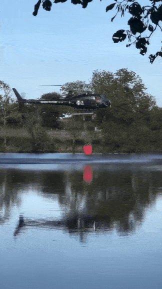 helicopter water bucket accident