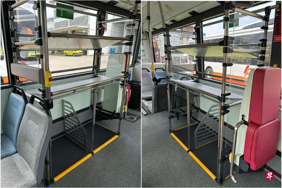 bus luggage racks