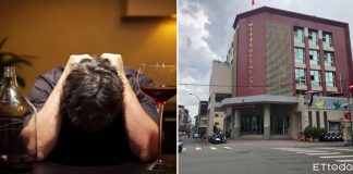 man faeces face taiwan