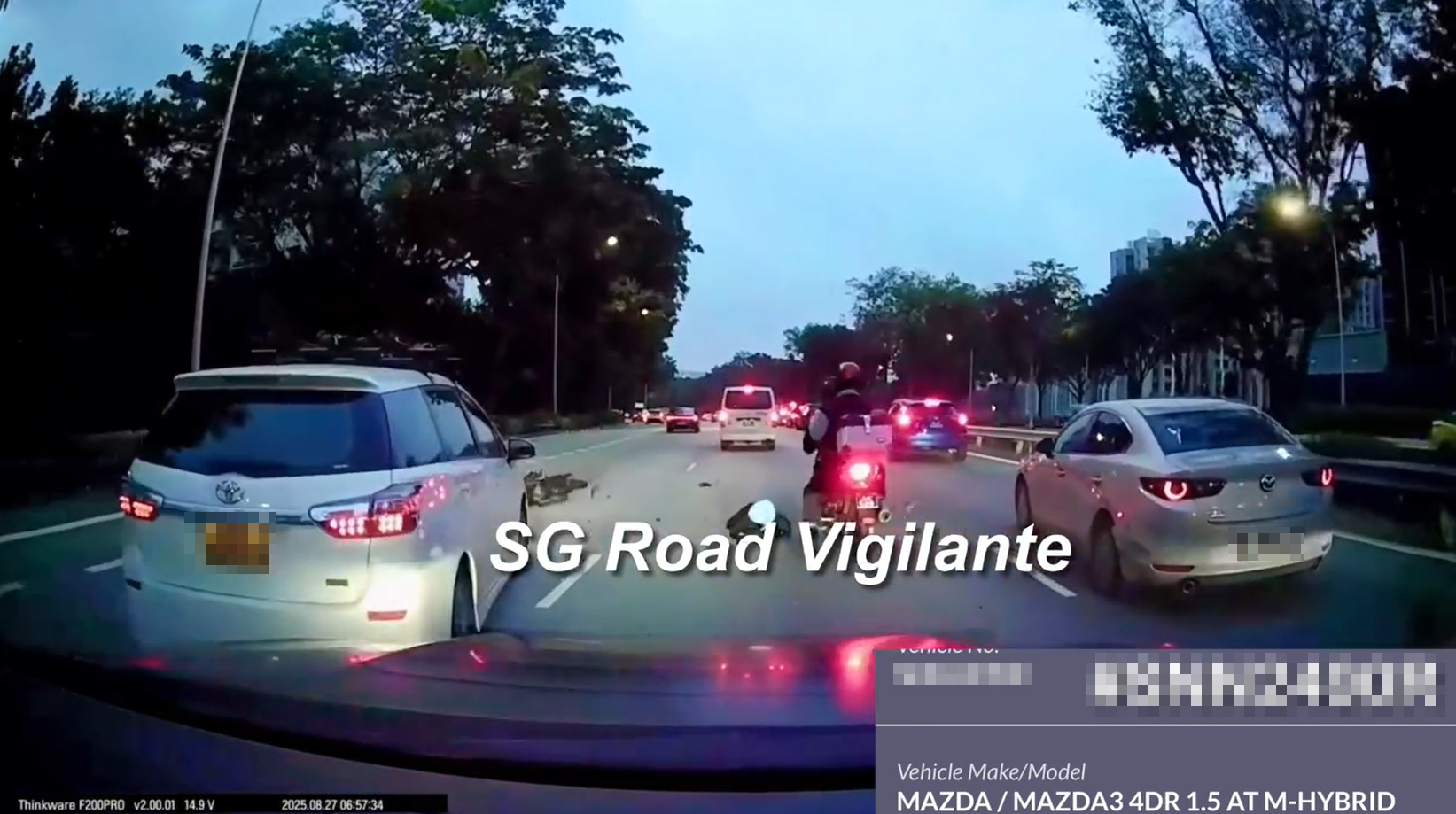 lane-splitting motorcyclist tpe