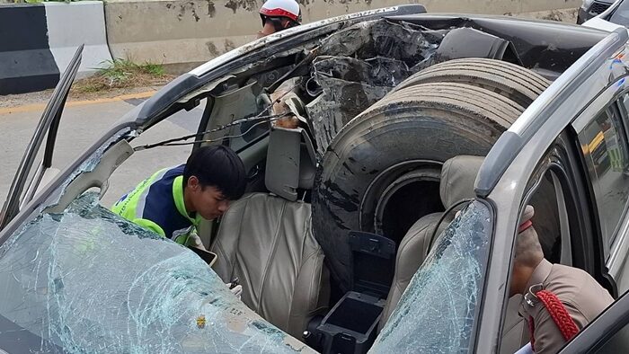 stray truck wheel car interior
